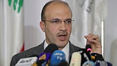 File photo: Lebanese Health Minister Hamad Hassan speaks during a news conference, in Beirut, Lebanon, Friday, Feb. 21, 2020.