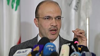 File photo: Lebanese Health Minister Hamad Hassan speaks during a news conference, in Beirut, Lebanon, Friday, Feb. 21, 2020.