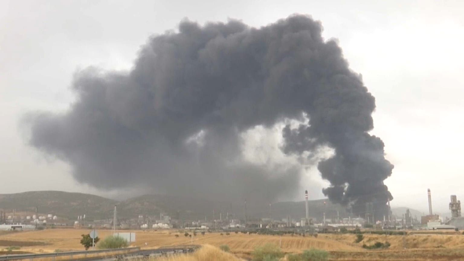 Brand in spanischer Ölfirma