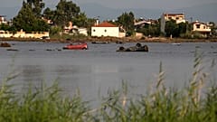 Inundaciones en la isla griega de Eubea