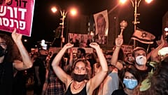 من المظاهرات المطالبة باستقالة نتنياهو