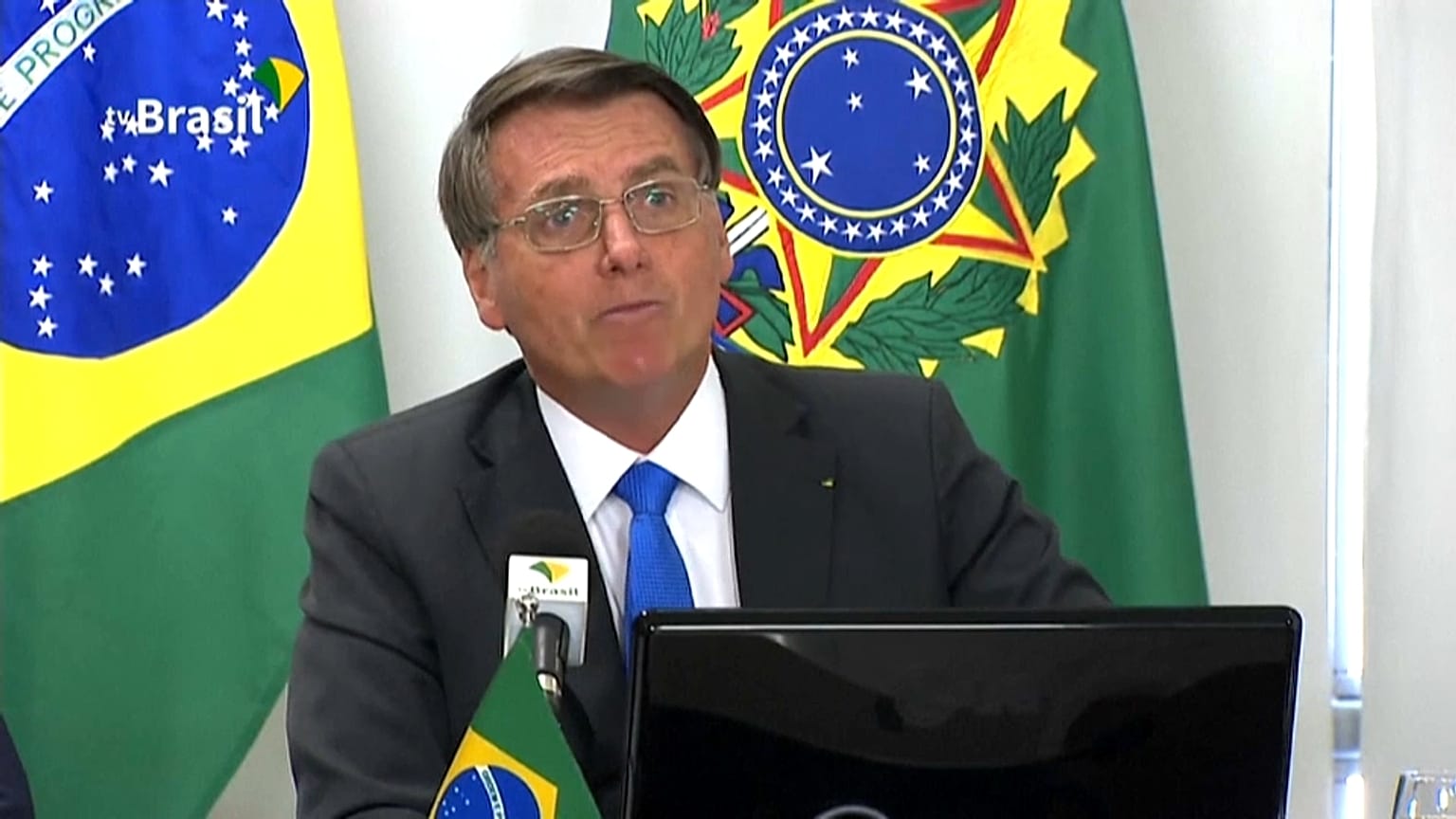 Jair Bolsonaro durante la II Cumbre Presidencial por la Amazonía