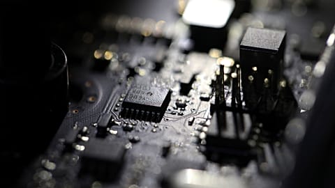 This Feb 23, 2019, file photo shows the inside of a computer in Jersey City, N.J.