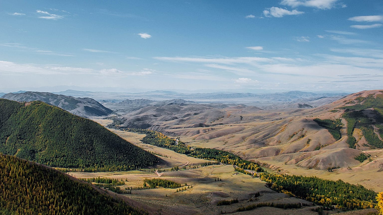 Paysage de la République russe de Touva