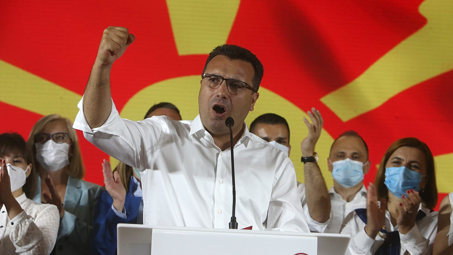 The leader of the ruling SDSM party Zoran Zaev