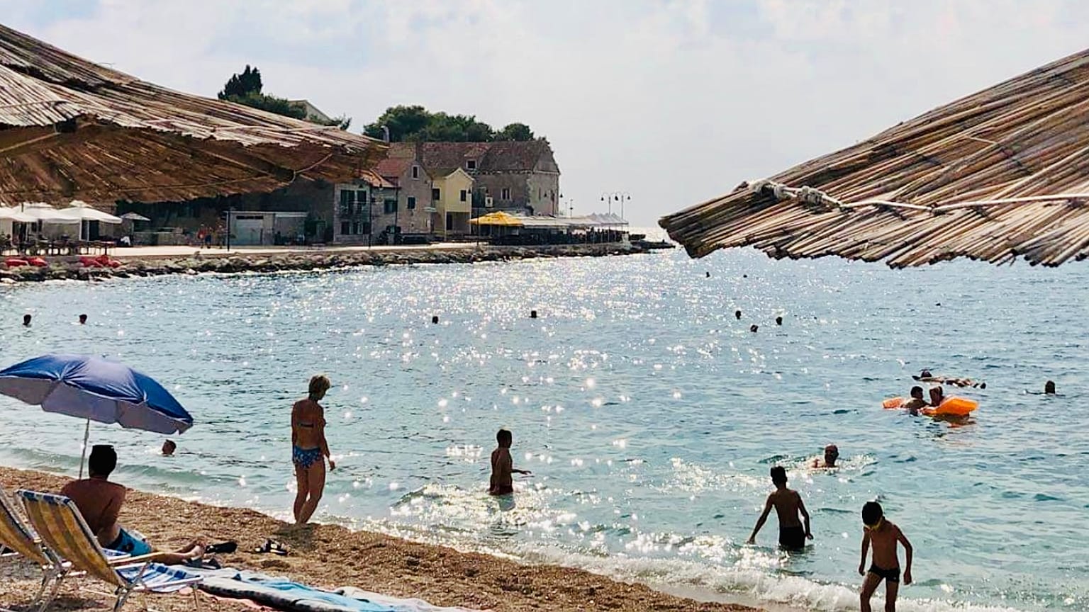 Strand a horvát tengerparton