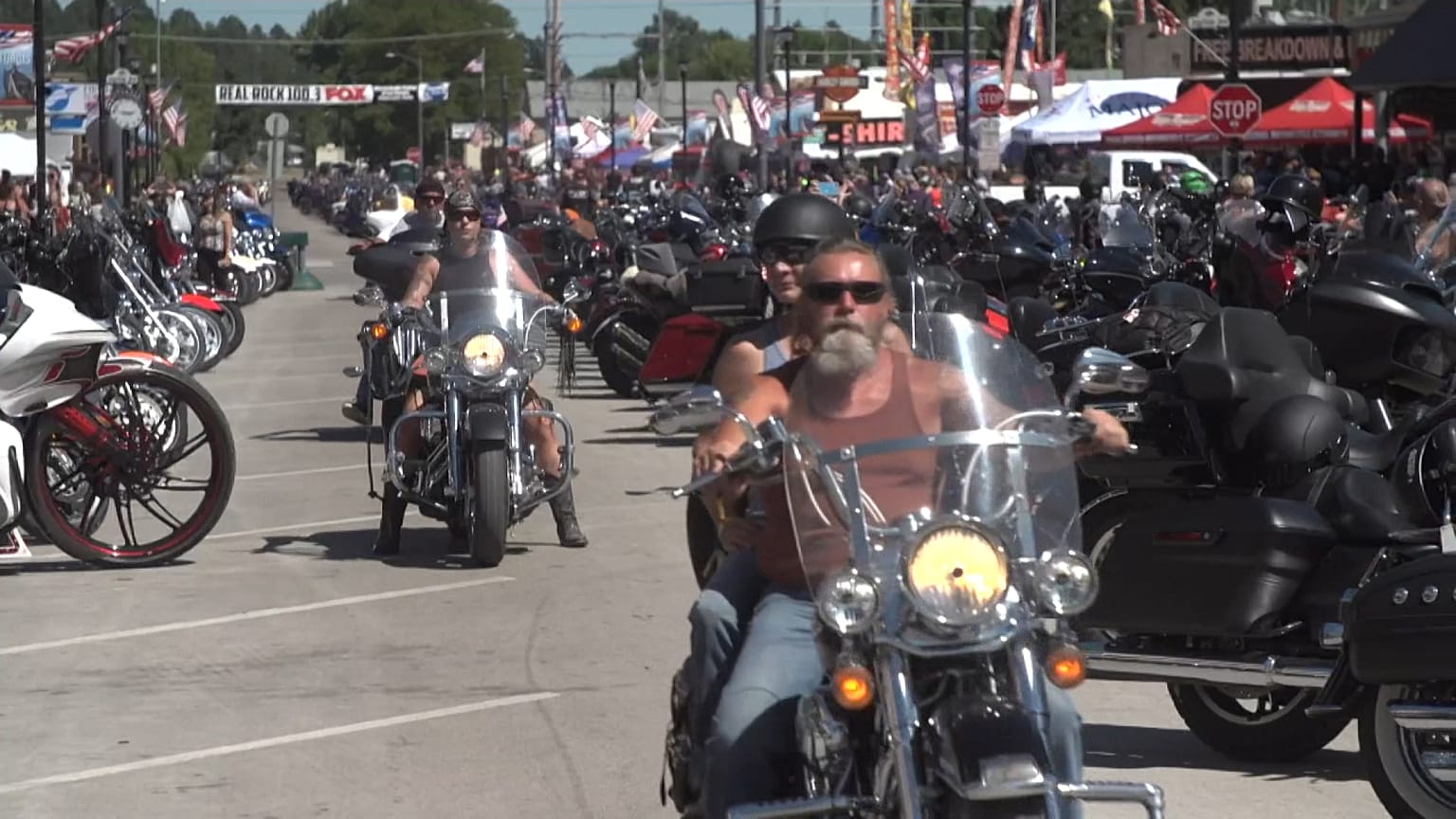 Bikers and their bikes