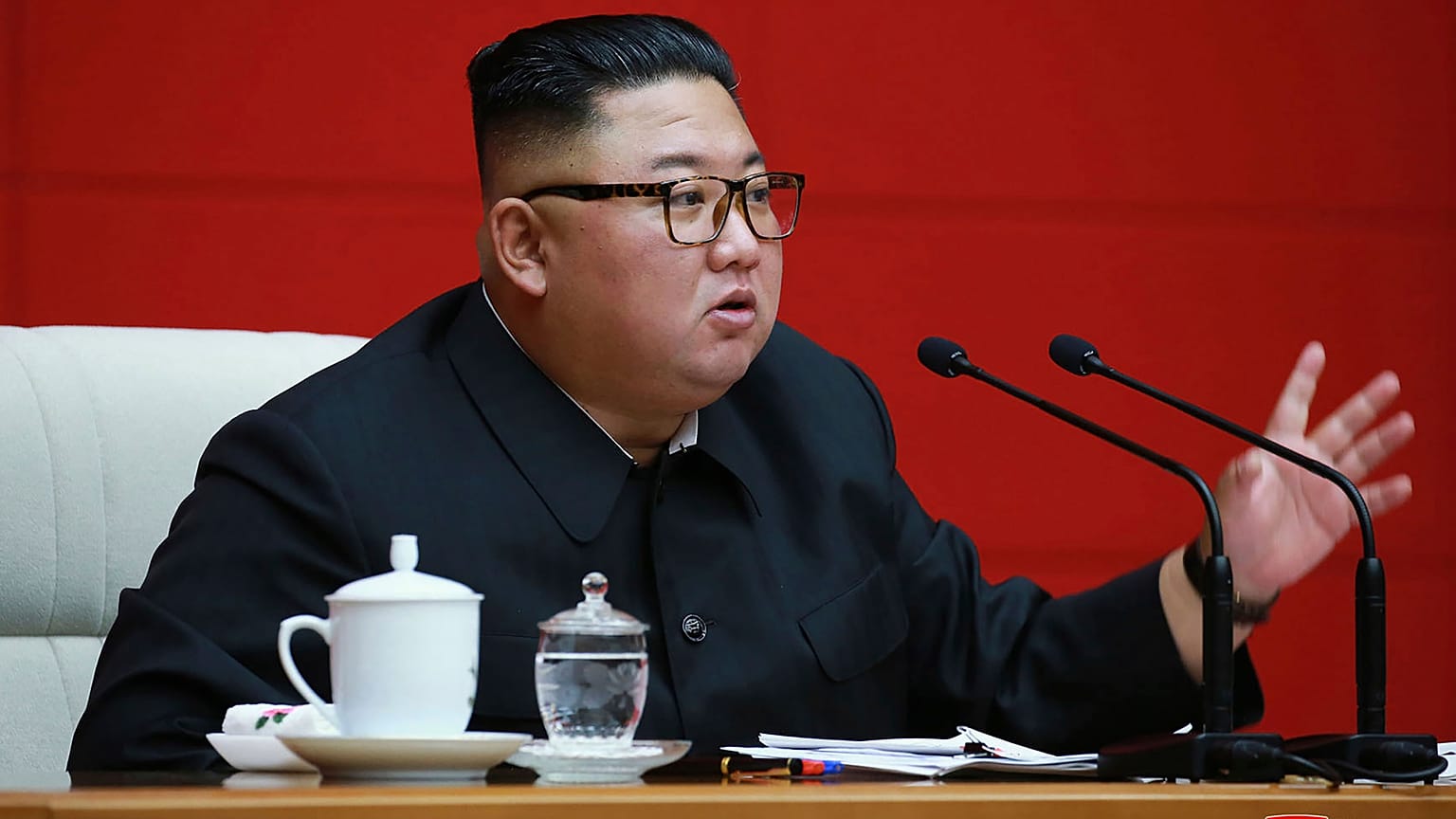 Kim highlighted two challenges against the country - to fight COVID-19 and to repair storm damage