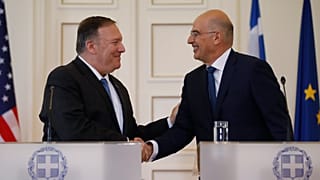 File Photo Dendias meets Pompeo