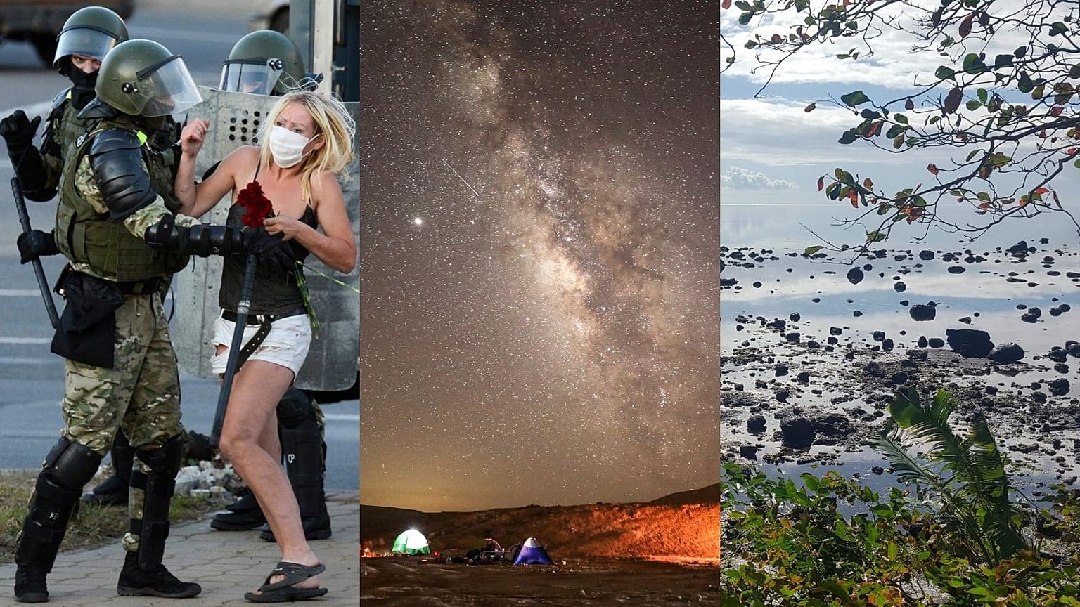 A combination of images featuring this week’s news stories  