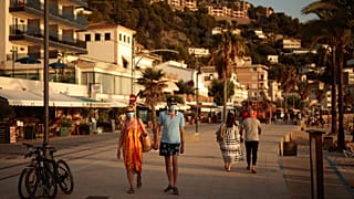 Urlauber auf Mallorca