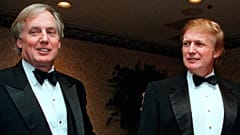 Robert Trump with his brother Donald in 1999