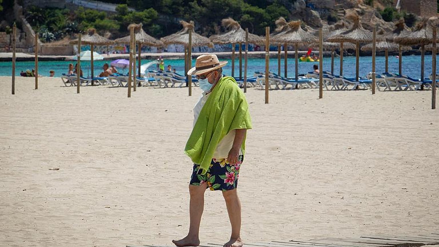 Deutscher Tourist auf Mallorca