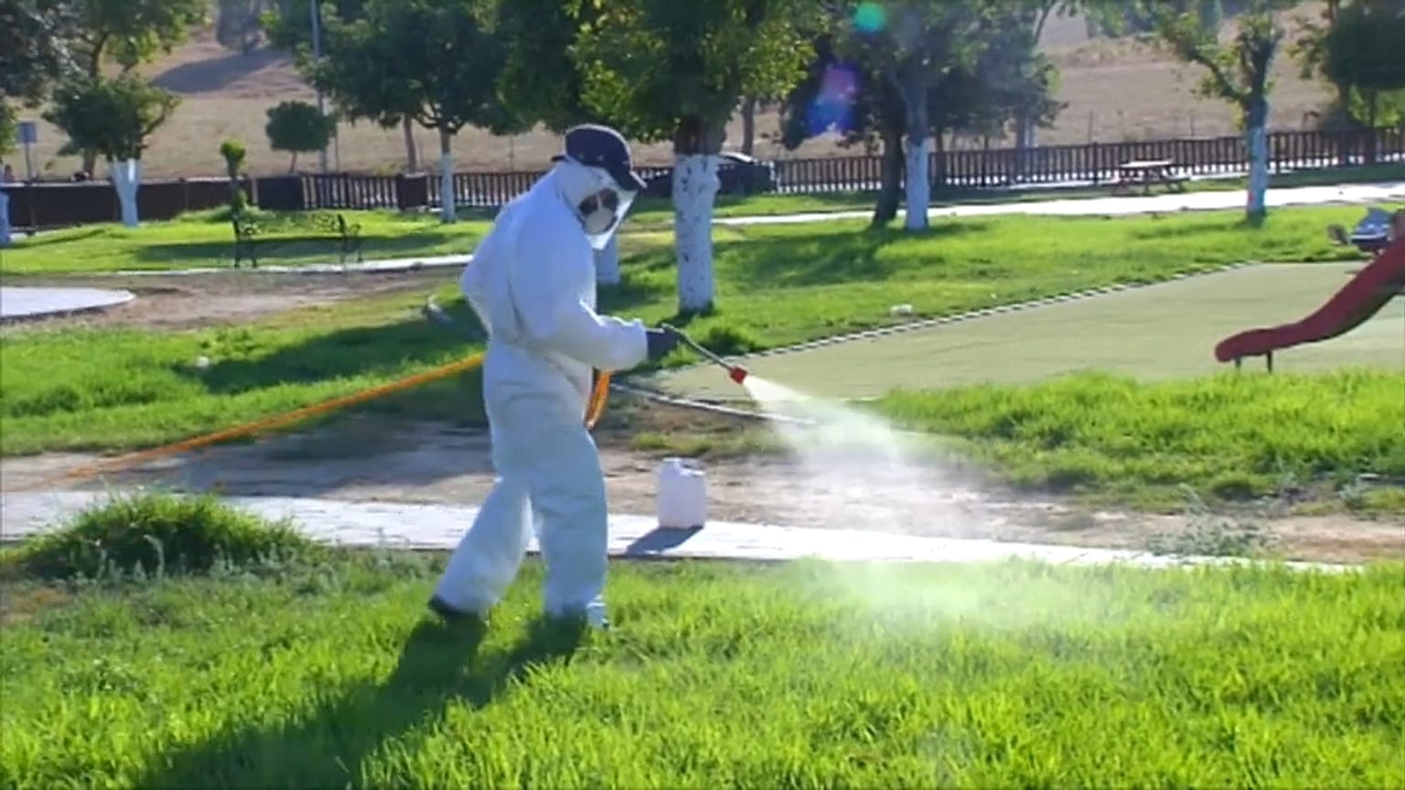 Disinfezione in corso nelle aree colpite