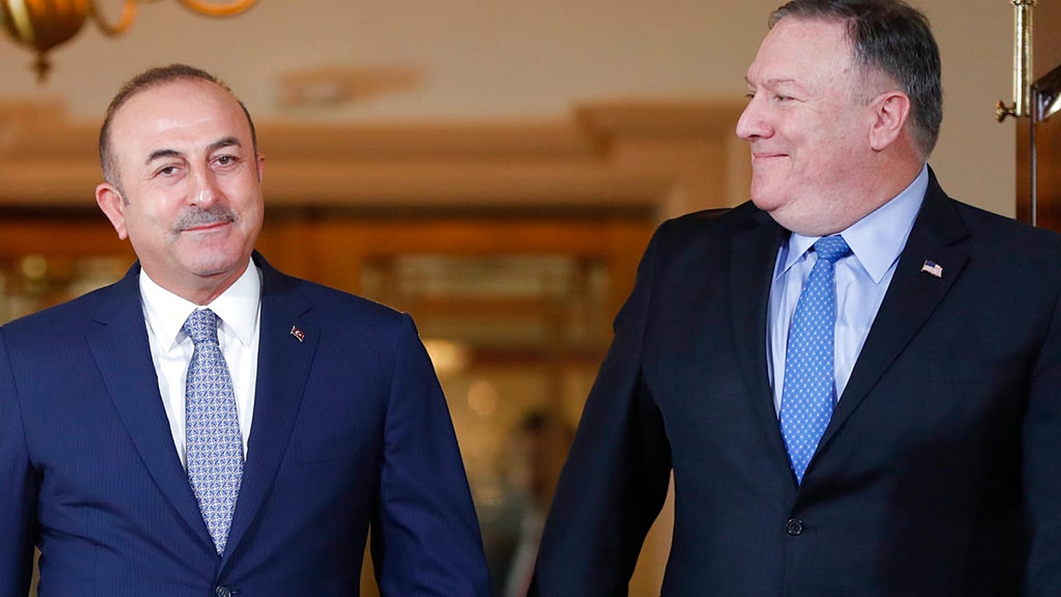 Türkiye Dışişleri Bakanı MEvlüt Çavuşoülu // ABD Dışişleri Bakanı Mike Pompeo (arşiv)