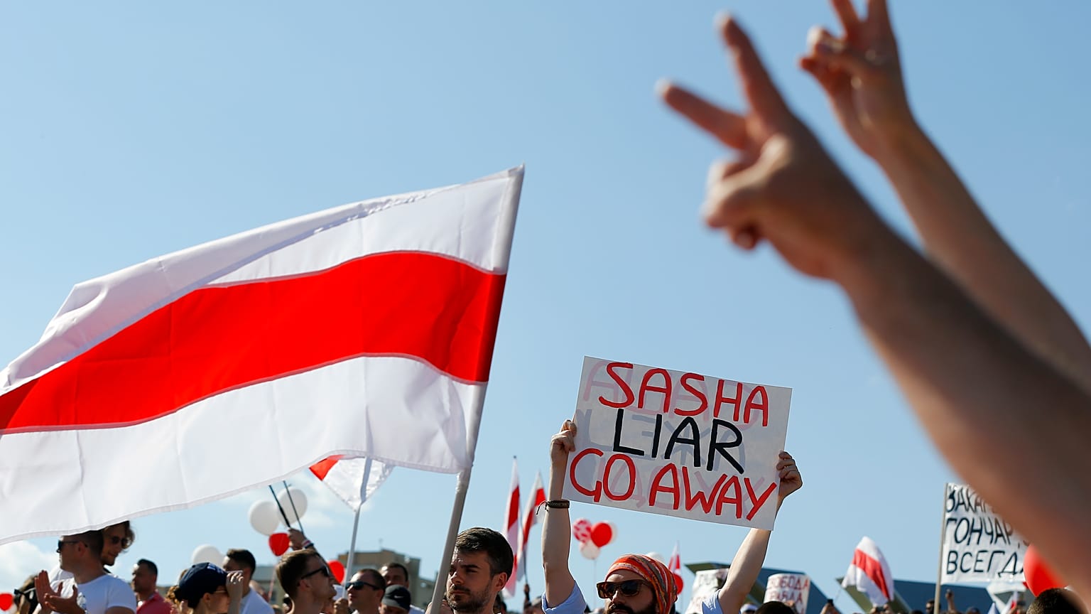 Воскресные акции протеста в Минске