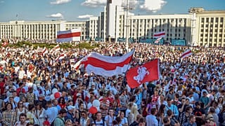 Belarus'ta muhaliflerden Lukaşenko karşıtı protesto gösterisi 