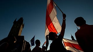 من المظاهرات في بلاروس ضد نتائج الانتخابات