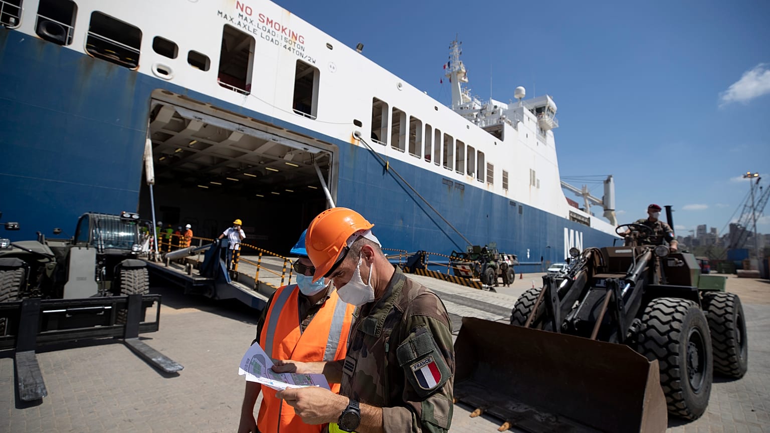 Segundo navio francês com auxílio já chegou a Beirute