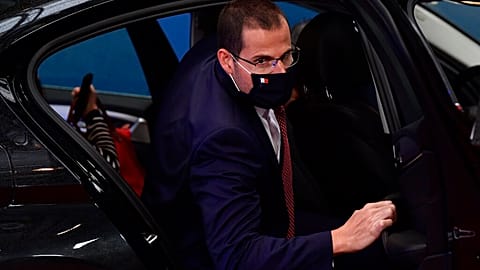 Malta's Prime Minister Robert Abela arrives for an EU summit at the European Council building in Brussels, Friday, July 17, 2020