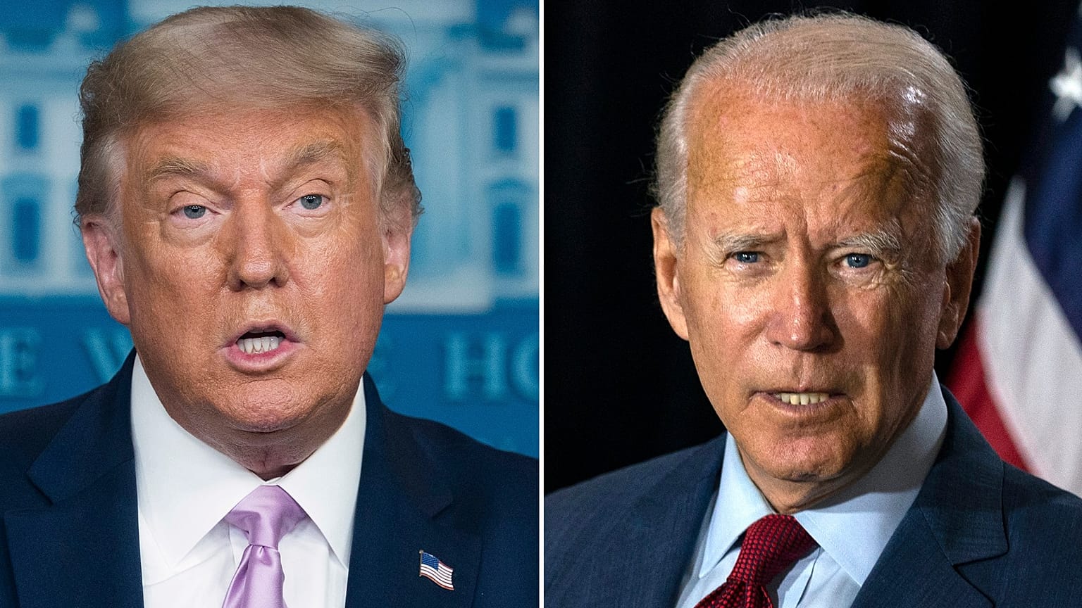 ABD Başkanı Trump ve başkanlık yarışındaki rakibi Joe Biden
