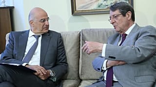 Ο Νίκος Δένδιας έγινε δεκτός από τον Πρόεδρος της Κυπριακής Δημοκρατίας, Νίκο Αναστασιάδη