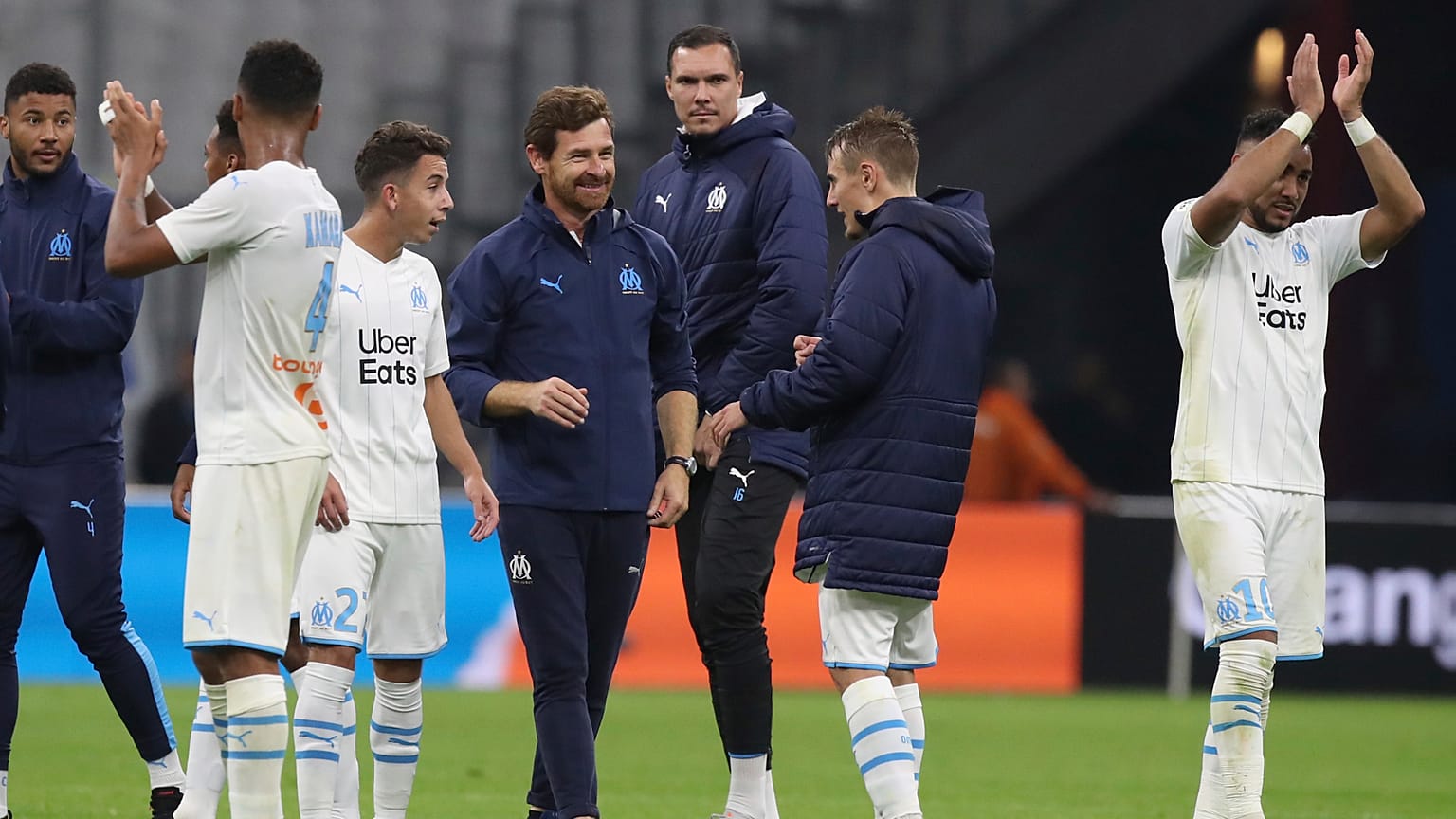 Andrè Villas Boas, allenatore del Marsiglia, alla fine di una partita della scorsa stagione. 