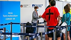 Centros de rastreio da Covid-19 nos aeroportos italianos