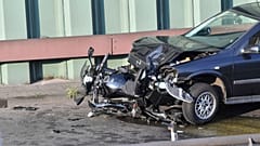 Six people were injured, three seriously, after a vehicle rammed into other motorists on Tuesday evening.