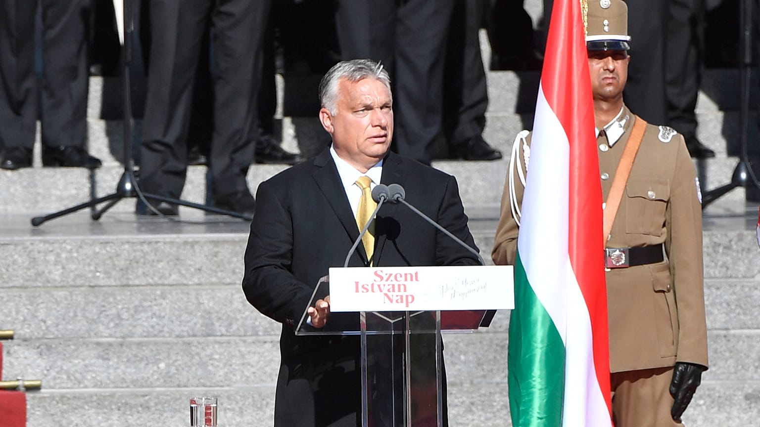 Orbán Viktor miniszterelnök beszédet mond / 2020. augusztus 20.