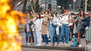 Протесты в Минске. 