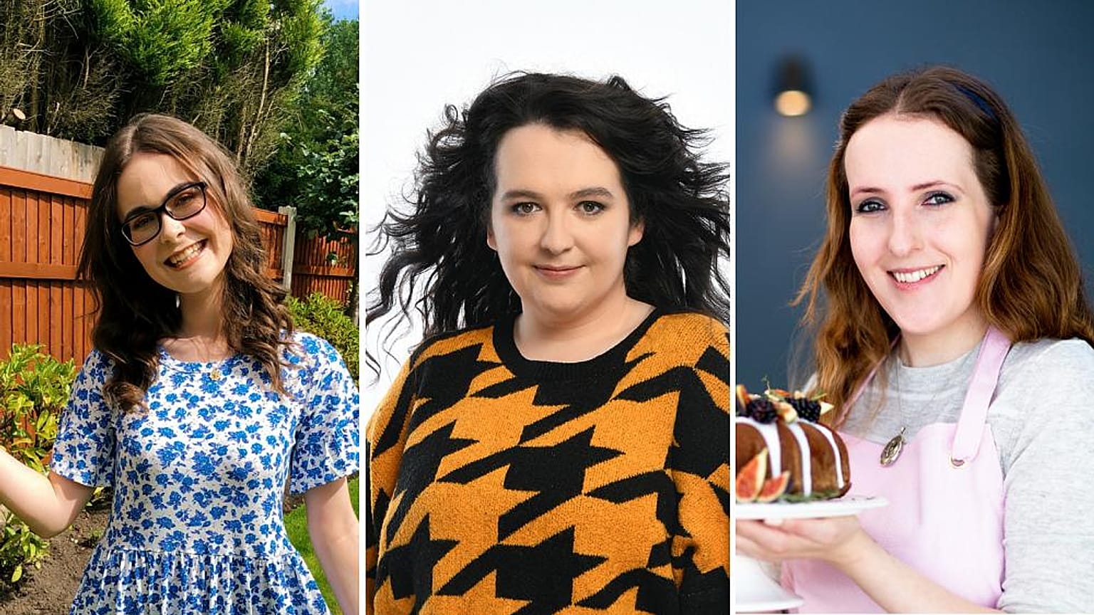 De izquierda a derecha: Emily Bashforth, Ashley Storrie, Sisley White.