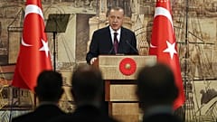 Präsident Erdogan am Freitag in Istanbul