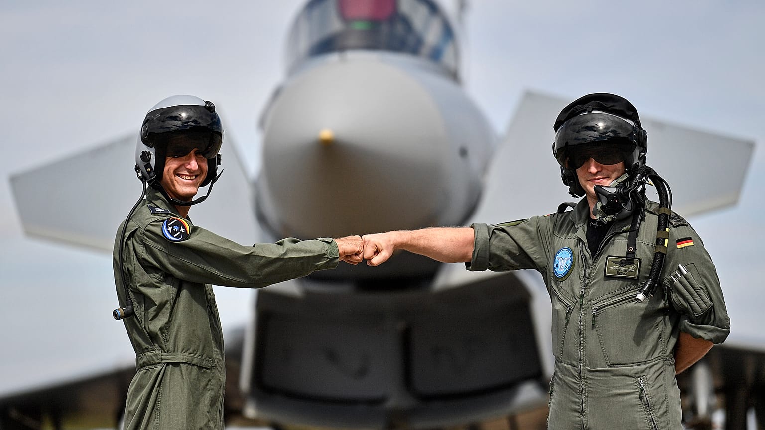 Israelischer und deutscher Kampfpilot in Nörvenich