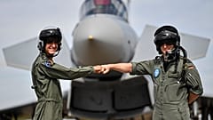 Israelischer und deutscher Kampfpilot in Nörvenich