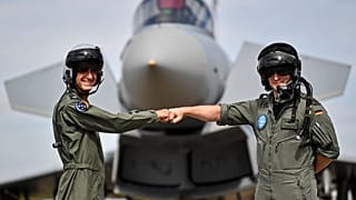 Israelischer und deutscher Kampfpilot in Nörvenich