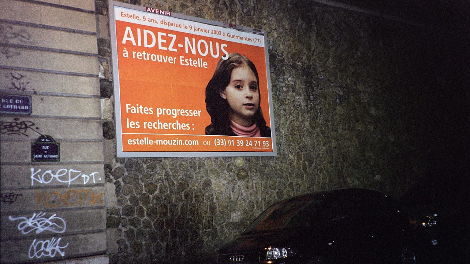 Plakat zur Suche von Estelle Mouzin ARCHIV