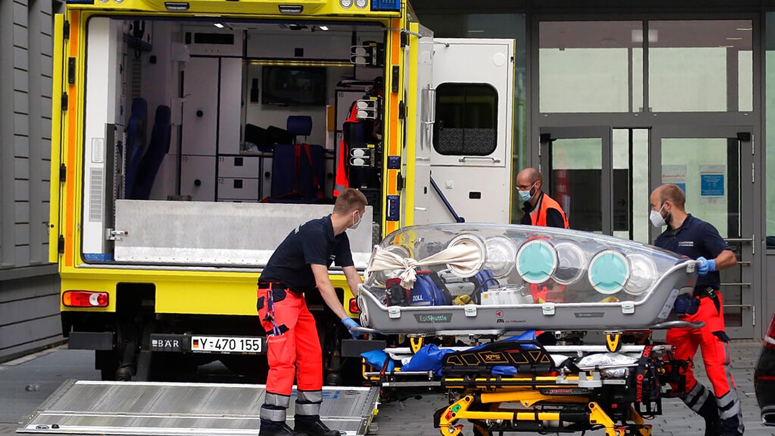 Nach dem Transport des Patienten Nawalny