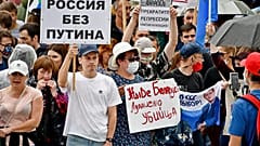 Πορείες συμπαράστασης στον συλληφθέντα κυβερνήτη του Χαμπάροφσκ