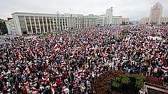 Protestos continuam em Minsk