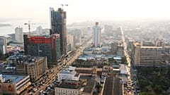 Imagem panorâmica da capital moçambicana, Maputo
