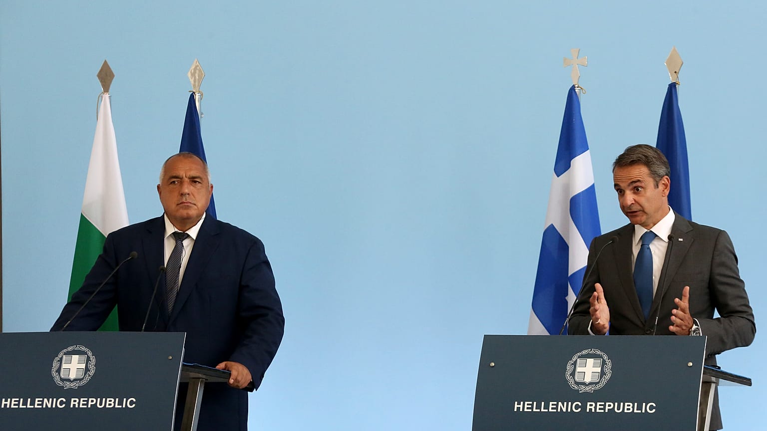 Kοινές δηλώσεις Κ. Μητσοτάκη και Μπόικο Μπορίσοφ