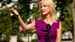 Kellyanne Conway am 6. August bei einer Pressekonferenz