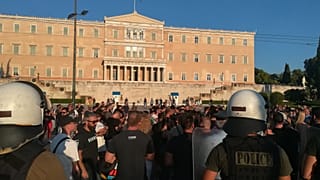 Διαδηλωτές στο Σύνταγμα