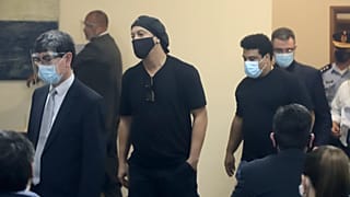 نجم كرة القدم السابق البرازيلي رونالدينيو وشقيقه أسيل