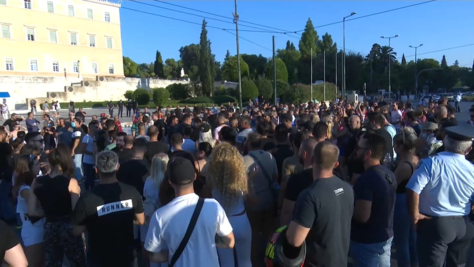 Grecia, la protesta della gente della notte