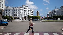 صورة لإحدى الساحات الرئيسة في العاصمة المغربية، الرباط