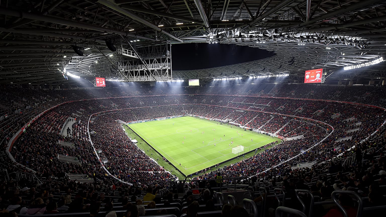 A Puskás Aréna avatóján játszott Magyarország - Uruguay barátságos labdarúgó-mérkőzés 2019. november 15-én.