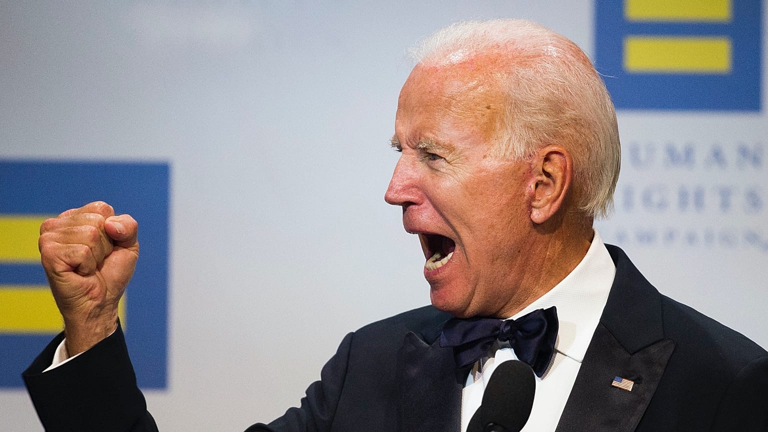 Joe Biden a Human Rights kampányvacsoráján, 2018-ban