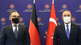Dışişleri Bakanı Mevlüt Çavuşoğlu, Almanya Dışişleri Bakanı Heiko Maas (solda) ile görüştü